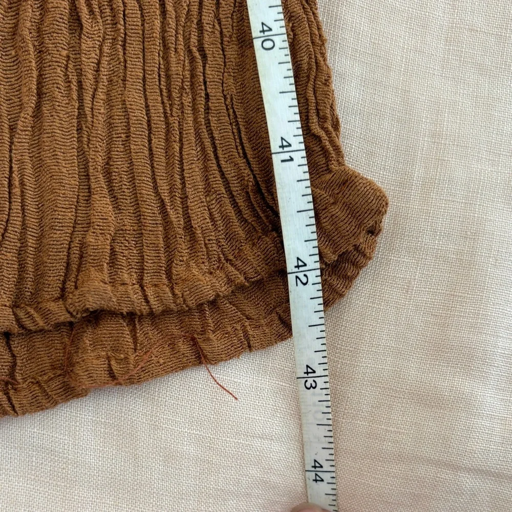 Boot-Flare Wide Leg Pants in Rust Brown - Picture 10 of 11